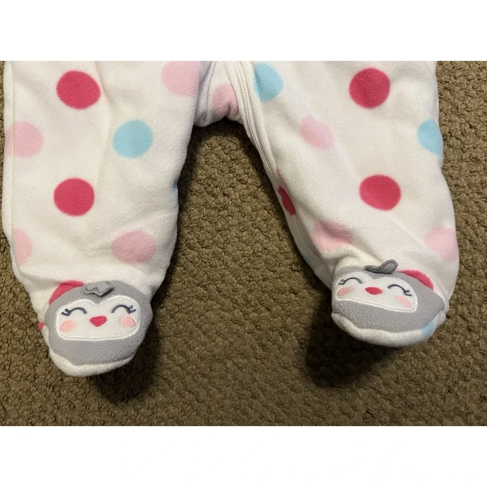 Carter's Girls Just‎ One You Pram Jumpsuit W/ Feet Size: 6 months